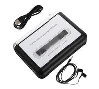 FUNNETOYU Convertidor de Cinta USB Portátil para Cassette con Software Incluido Reproductor Personal de Alta Fidelidad Compatible con Transferencia Fácil sin Drivers con Batería o USB