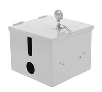 FUNNETOYU Cubierta de Enchufe Eléctrico Cerradura Tipo Cubo para Protección Exterior, Resistente Intemperie y Fabricada en Hierro para Aplicaciones al Aire Libre Color Color Aleatorio