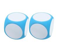 FUNNETOYU Dados Borrables de Espuma Grandes 10 Cm, 2 Unidades, Juego de Mesa DIY para Aula, Herramienta Educativa en, Fácil de Limpiar, Adecuado para Actividades Creativas y Fiestas