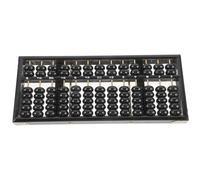 FUNNETOYU de Madera Infantil Cuentas Marco Negro Metal para Aprendizaje Matemáticas Cálculo Educativo Práctico