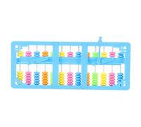 FUNNETOYU de Plástico Colorido con y Cuentas Herramienta de Cálculo con Botón de Reinicio Calculadora para Alumnos de Primaria