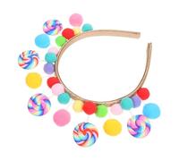 FUNNETOYU Diadema Niñas Lollipop Diseño Divertido Dibujos Animados Accesorio Dulce Cumpleaños Fiesta Infantil Princesa