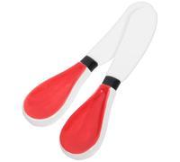 FUNNETOYU Espátula para Queso Cerámica Multifunción 2 Piezas, Untador de Mantequilla y Mermelada, Herramienta Pequeña para Cocina y Repostería Doméstica, Esparcidor Portátil para Queso