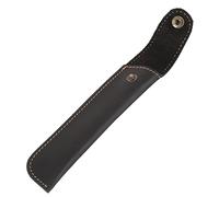 FUNNETOYU Estuche para Bolígrafo de Cuero Genuino, Funda Individual Negra Crazy Horse, Diseño Artesanal para Estudiantes y Oficina, Protección Portátil para Escritura y Obsequio Especial