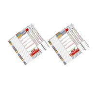 FUNNETOYU Etiquetas Adhesivas para Cajas Eléctricas Pvc Impermeables 4,7 X 30 Cm, 2 Hojas Resistentes al Agua para Paneles de Interruptores, Uso Doméstico E Industrial, Etiquetas