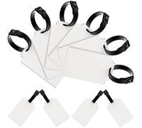 FUNNETOYU Etiquetas de Equipaje Fáciles de Llevar en Blanco 30 Piezas para Sublimación Transferencia de Calor, Tablero de Densidad, Personalización DIY para Viajes y Vacaciones