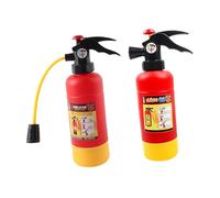 FUNNETOYU Extintor de Incendios de Juguete 2 Piezas Tamaño Pequeño y Grande Plástico Seguro sin Rebabas Chorro de Agua Accesorios para Disfraz de Bombero Adecuado para Juegos de Baño y