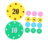 FUNNETOYU Fichas De Mahjong y Póquer para Juegos De Mesa para Estudiantes, Paquete De 100 Unidades, Apoyo De Chip Números Claros y Colores Brillantes para Recompensa Escolar y Conteo Matemático