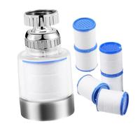 FUNNETOYU Filtro de Agua para Grifo con Cartuchos Recambio Purificador para Cocina y Baño Filtro de Malla Fina Antical y Metales Instalación Sencilla y Flujo Uniforme para Agua Potable