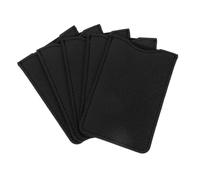 FUNNETOYU Funda para Peine de Madera Porta Peines Cortos 5 Unidades Tamaño Compacto Protección Antiarañazos Viaje Accesorios Peluquería Negro Cruzado