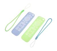 FUNNETOYU Funda Protectora de Silicona Luminosa para Mando a Distancia TV Compatible con Onn 4k Pro, Antideslizante, Resistente al Agua, Tamaño Ajustado, Pack 2 Unidades (Verde y