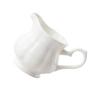 FUNNETOYU Jarra de Leche de Cerámica con Boquilla Contenedor para Salsas y Bebidas Diseño Elegante y Práctico para Café y Latte Art