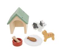 FUNNETOYU Juego De Simulación De Alimentación De Mascotas Muebles Adornos para Casa De Muñecas Suministros para Juegos De Casa De Muñecas Modelo De Escena En Miniatura De Perro