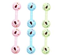 FUNNETOYU Juguete Sonajero Manivela Para Bebés De 0 a 1 Año, 6 Piezas Coloridas, Material Resistente, Educativo y Anticaídas, Adecuado Para Desarrollo Sensorial y Coordinación Mano-ojo