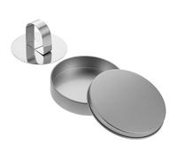 FUNNETOYU Kit de 2 Moldes para Galletas de Hojalata Plateados, Compactos y Ligeros, Ideales para Hacer Postres y Fiestas Creativas