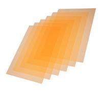 FUNNETOYU Láminas de Gel para Filtro de Luz 6 Piezas PVC Transparente Naranja Película Absorbente para Iluminación Educativa Experimentos Ópticos Enseñanza Científica