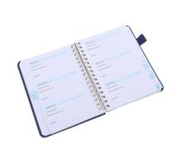 FUNNETOYU Libreta de Contraseñas Pequeña con Pestañas Alfabéticas, Organizador de Contraseñas de Internet en Tamaño A6, Tapa de Pu Color Azul Oscuro, 56 Hojas para Gestión Segura y