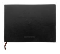 FUNNETOYU Libro de Contabilidad Horizontal 320 Páginas Negro, Libro de Cuentas Manual Práctico y Versátil Papel Suave para Oficina y Registro Fiscal