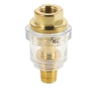 FUNNETOYU Lubricador que Previene Óxido para Herramientas Neumáticas de 1/4 de Pulgada Mini Engrasador de Latón y Plástico y Extiende la Vida Útil