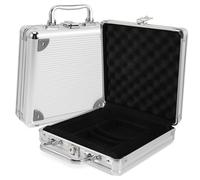 FUNNETOYU Maletín De Aluminio para Fichas De Póker con Alta Capacidad Diseño Portátil y Cierre De Seguridad Soporte para Cartas y Fichas para Profesionales