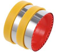 FUNNETOYU Molde Cortador de Galletas y Sándwiches en Acero Inoxidable, Forma Corazón, 2 Piezas, para Bricolaje en Cocina, Molde para Cortar Tostadas y Panqueques, Utensilios para Hornear