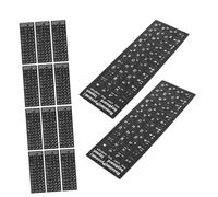 FUNNETOYU Pegatinas de Teclado Cirílico Rusas Mate 20 Hojas para Estudiantes, Diseño Duradero, Alta Visibilidad, Compatibles Portátiles y Ordenadores, Color Negro con Letras