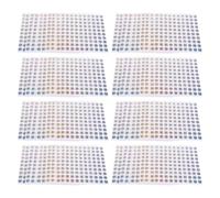 FUNNETOYU Pegatinas Numeradas Autoadhesivas Redondas Holográficas 1-100, 10 Hojas Etiquetas Reflectantes para Organización de Inventarios, Gestión de Almacenes y Etiquetado Escolar