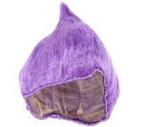 FUNNETOYU Peluca de Carnaval Forma de Llama Púrpura para Halloween, Hecha de Poliéster Red Ajustable y Cómoda Adultos en Fiestas Temáticas
