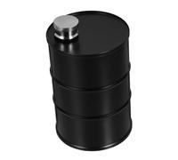 FUNNETOYU Petaca de Acero Inoxidable Cilíndrica Resistente Fugas Contenedor Portátil para Licor Vino y Café para Camping y Viajes