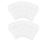 FUNNETOYU Portalápices Transparente 10piezas Estuche De PVC Trapezoidal Protector De Bolígrafo Accesorio De Oficina Adecuado para Enfermeras y Médicos