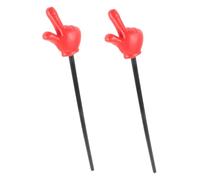 FUNNETOYU Punteros Manuales para Profesores 2 Unidades Palos de Gestos de Plástico Resistentes Colores Variados Ayudas Didácticas Divertidas para Aulas y Fiestas Educativas