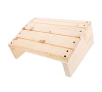 FUNNETOYU Reposapiés de Madera para Escritorio Inclinable 40X30 Cm de Reposapiés Ergonómico para Oficina y Trabajo
