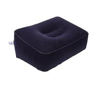 FUNNETOYU Reposapiés Inflable para Viajes Almohada de Aire Ligera y Portátil para Avión Coche y Oficina Soporte Cómodo para Pies y Piernas Plegable y Resistente Color Azul Marino