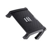 FUNNETOYU Reposapiés Postura para de Oficina Ajustable y Escritorio Hogar la Taburete Portátil de Plástico Negro Que Mejora Ofrece Soporte Ergonómico para Pies