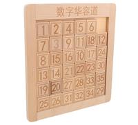 FUNNETOYU Rompecabezas Deslizante de Números de Madera para Lógico Montessori Juguete Educativo de Cognición Numérica Desarrollo del Pensamiento para Fiestas y Viajes