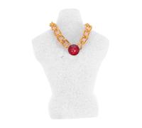 FUNNETOYU Scale Miniature Dollhouse Jewelry Bust Display Stand with Necklace Holder Rack For Educational Organization and Aesthetic Skills Development