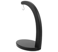 FUNNETOYU Soporte para Plátanos y Uvas de Bambú Negro Perchero Colgante Resistente para Frutas Organizador de Encimera para Cocina Exhibidor Práctico y Elegante