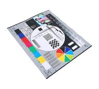 FUNNETOYU Tabla de Prueba de Lentes Profesionales para Cámara, Tabla de Precisión de Lentes Pequeña 40x30 Cm, Calibración de Color para Vigilancia y Calibrador de Monitor Electrónica