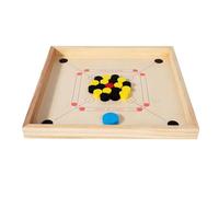 FUNNETOYU Tablero de Juego de Madera Juego de Mesa Beige con Superficie Lisa y Golpes Precisos para Ocio en Casa y Educación Infantil