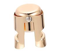FUNNETOYU Tapón de Vino Inoxidable Dorado Sellador Hermético para Botella Accesorio Decorativo para Fiestas