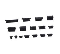 FUNNETOYU Tapones Antipolvo para Puerto USB de Silicona Flexible, Juego de 5 Sets de 16 Unidades para Portátil, Protección Resistente al Agua y Polvo, Accesorio Electrónico Funcional y Práctico