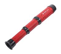 FUNNETOYU Telescopio Monocular para Niños Compacto Acrílico Pequeño Portátil Educativo Juguete Pirata Divertido Viaje Obsequio Rojo Craquelado