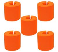 FUNNETOYU Topes de Puerta de Espuma Anticolisión Naranja 5 Unidades Protección contra Pellizcos Mascotas Cojines Amortiguadores para Puertas y Ventanas Seguridad Doméstica