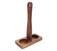 FUNNETOYU Wooden Pepper Tray With Handle Grinder Stand Pedestal For Salt And Pepper Mills Easy-clean Kitchen Accessory For Daily Cooking And Grill Use