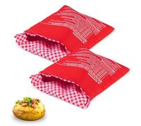 Funngy Bolsa de Patata de Microondas,2 PCS Microondas Patata Fornello Borsa Lavable y Reutilizable Bolsa de Patata Microondas Patata Bolsas de Comida Rápida para Patatas Maíz Batatas
