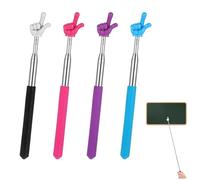 Funngy Punteros Telescópicos para Maestros,4 PCS Puntero Telescópico para Profesores Puntero Extensible y Retráctil para Presentaciones Aula Entrenamiento Ideal para Maestros y Educación