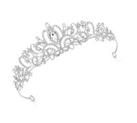 Funngy Tiara de Corona,Tiaras de Novia Coronas de Diamantes Tiaras para Mujer Corona Cumpleaños Corona Angel Niña Tiara de Corona para Mujer Corona de Medianoche para Bodas Mujeres Niñas