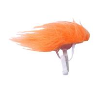 Funnny Pet Wig - 2,95 x 1,57 x 0,39 in Wigs for Cats | Orange Pet Fake Hair | Cat Cosplay Decoration Pets Headwear Costume for Halloween Christmas Travel Indoor Outdoor Gathering Puppy