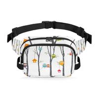 Funnt - Riñonera multifunción para viajes, deportes, correr, ramas de árbol de búho, riñonera, bolsa de cinturón para mujeres, hombres, niñas y niños, color, XL, Organizador de bolsas