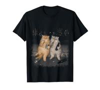 Funny 2 Fumando Gatos Persas Bebiendo Cerveza Meme Camiseta